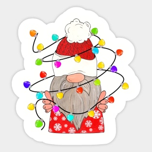 Christmas Gnome Funny Sticker